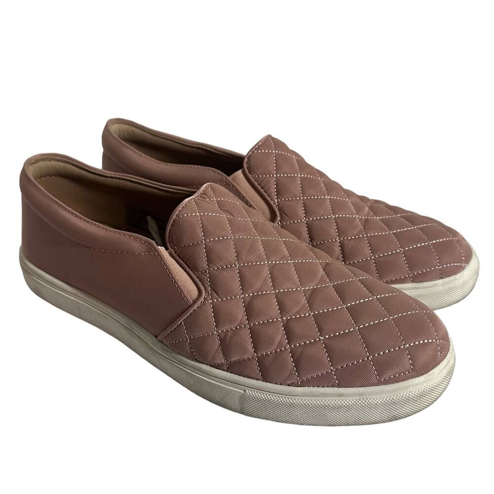 A New Day Women's‎ Pink Quilted Slip On Sneakers Size 10 Casual Everyday